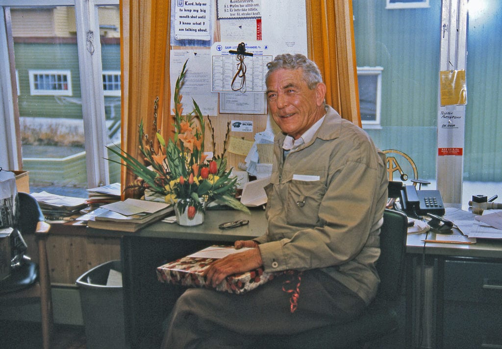 Alf Lea fra starten i 1950